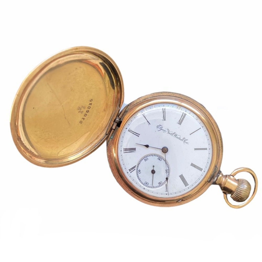 SOLD🚫Elgin Gold Keystone Hunter Case Pocket Watch - Picture 12 of 12